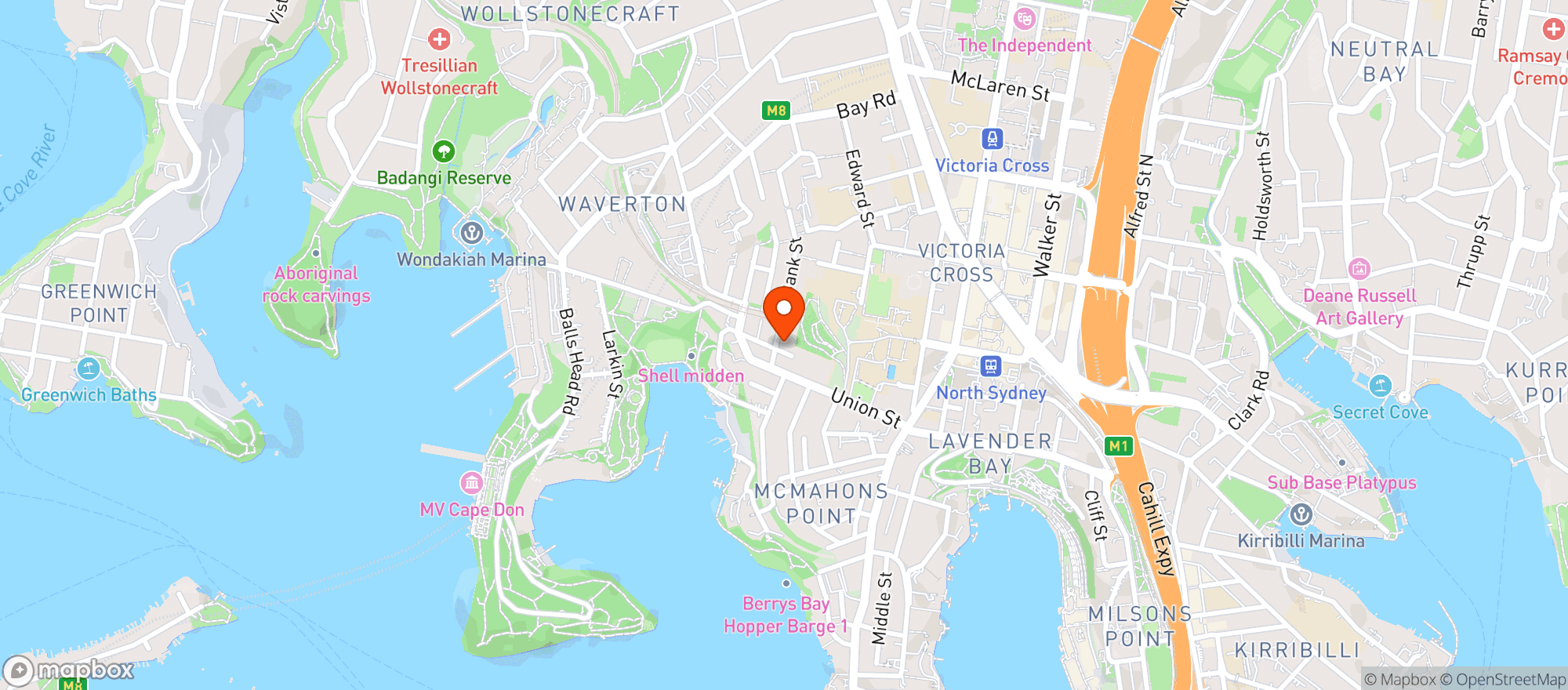 Map showing Dolby