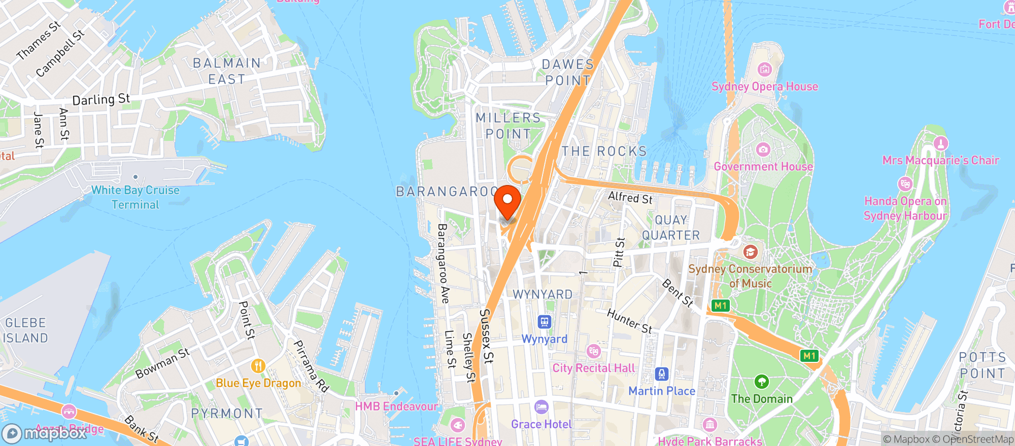 Map showing Kent Street Cellars