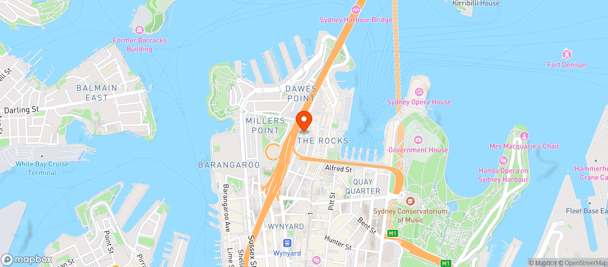 Map showing The Australian Heritage Hotel