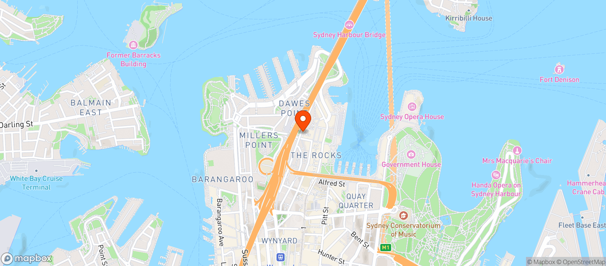 Map showing The Glenmore Rooftop Hotel