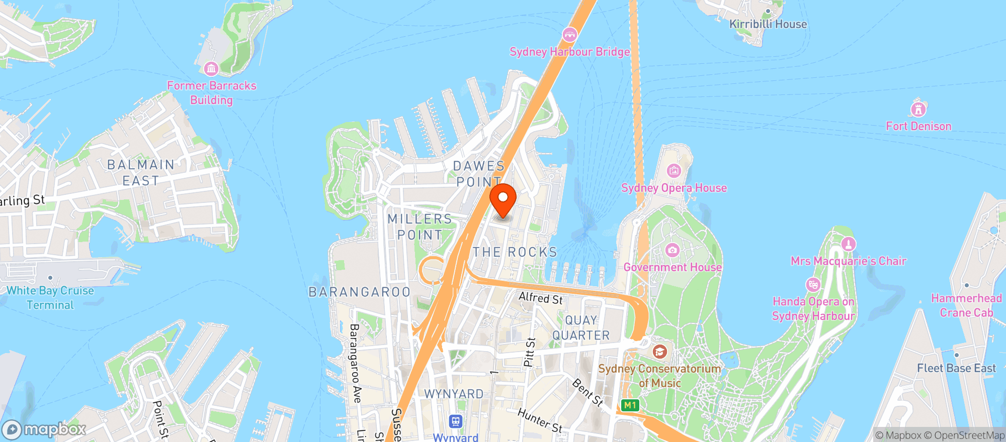 Map showing The Argyle