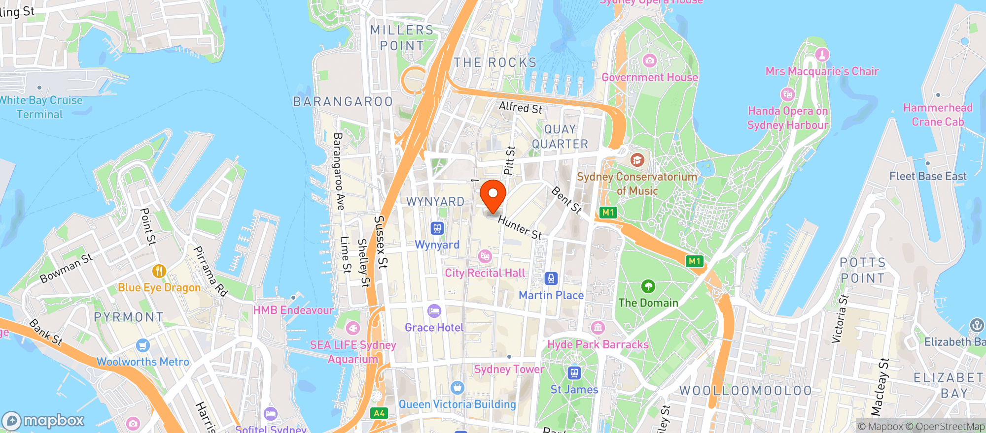 Map showing The Grand Hotel