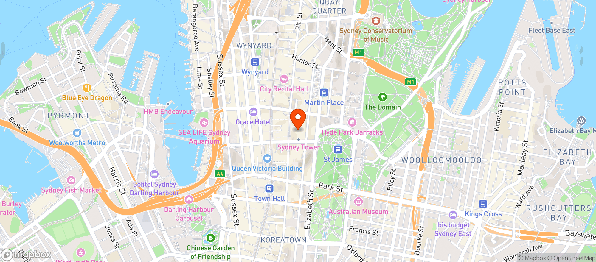 Map showing Esq