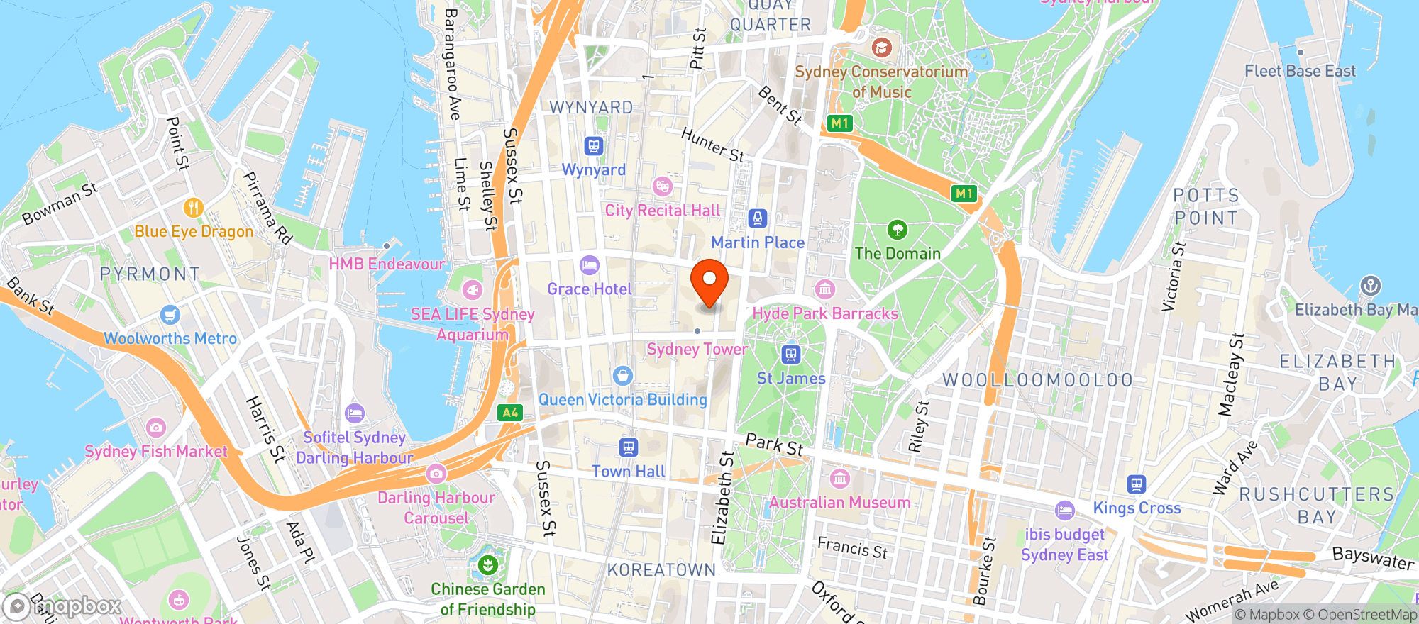 Map showing Grill'd