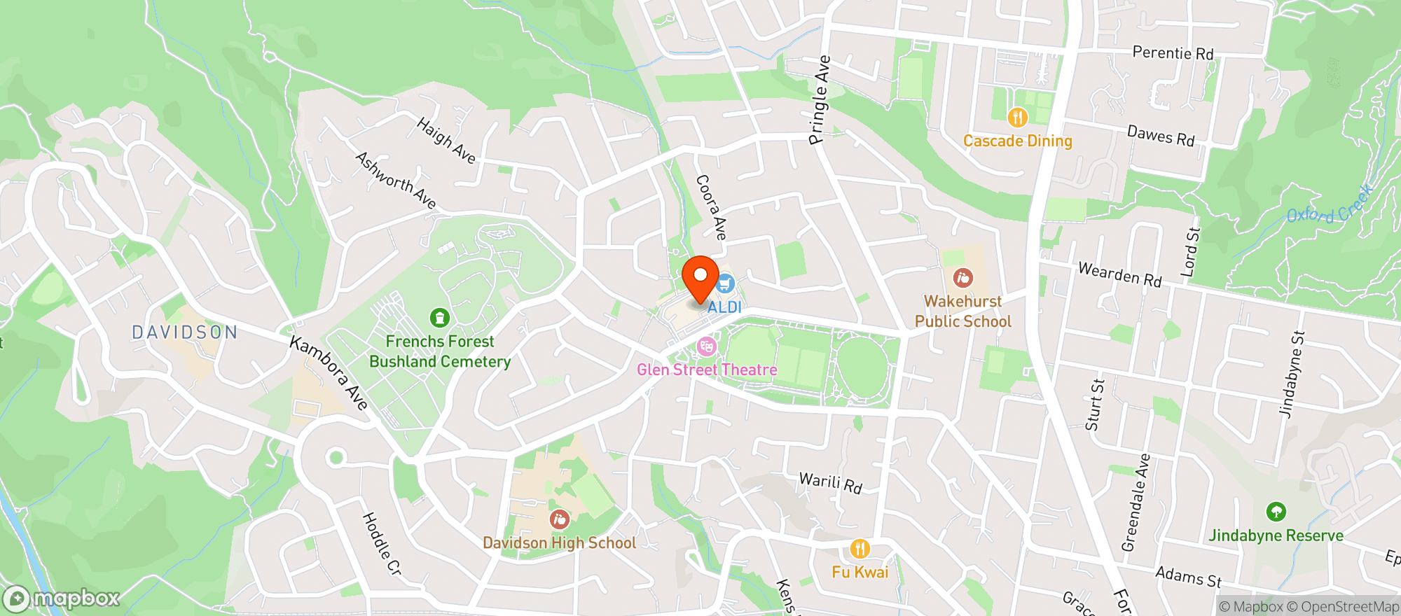 Map showing Glenrose BWS