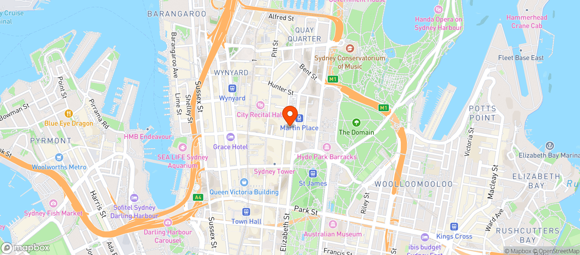 Map showing Verandah Bar & Restaurant