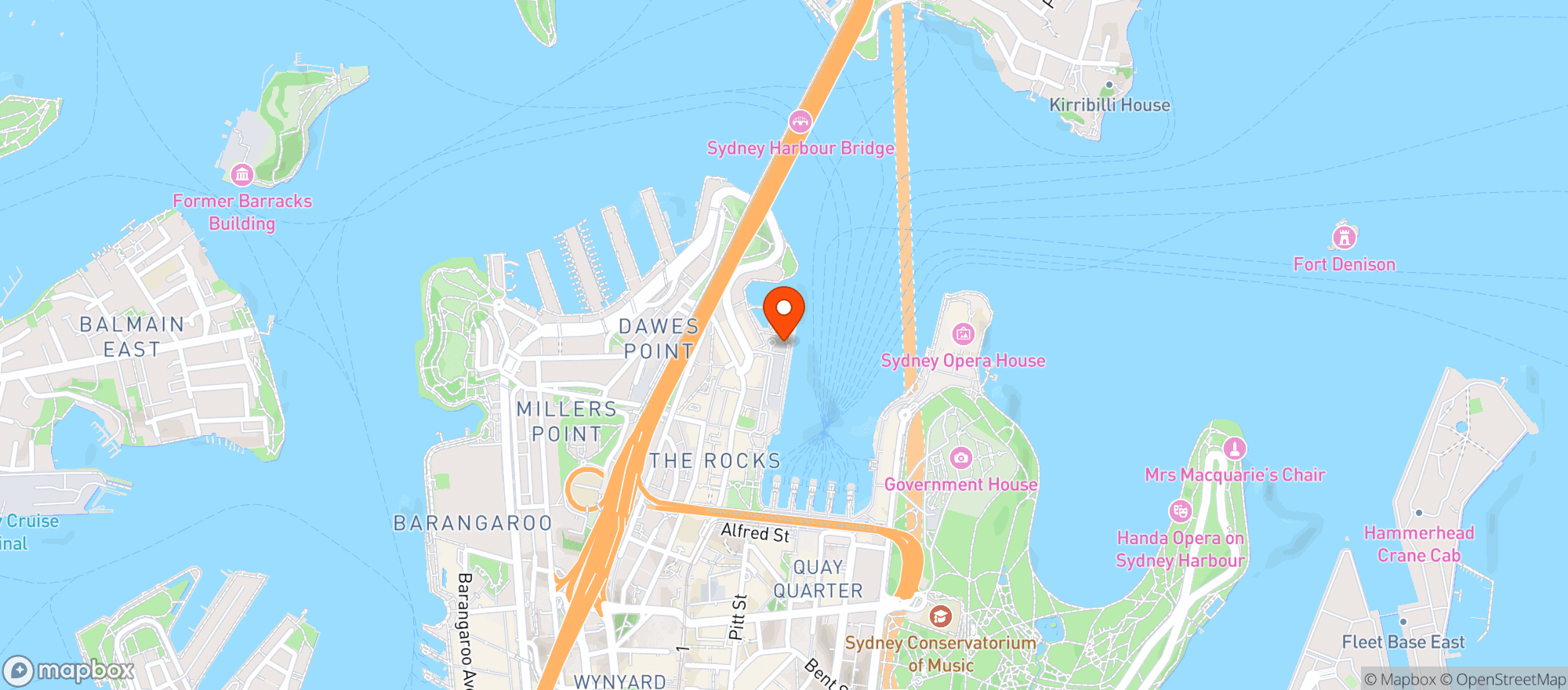 Map showing The Squire's Landing