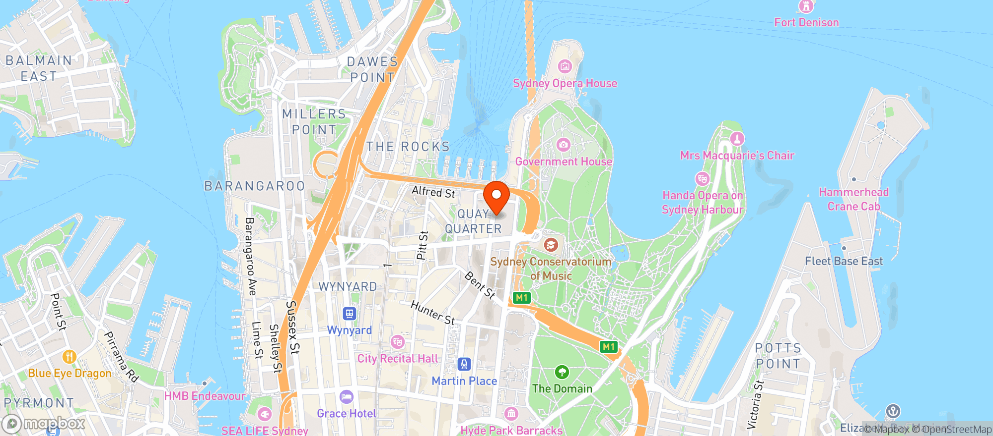 Map showing Bar Messenger