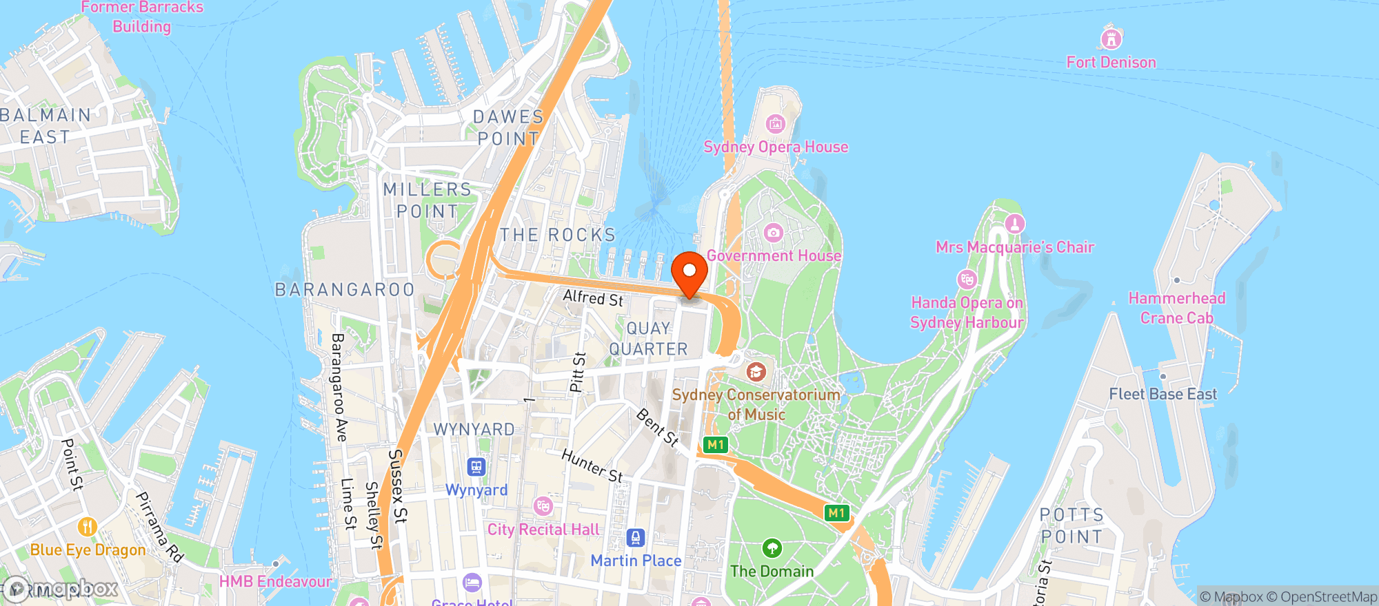 Map showing Bar Patrón