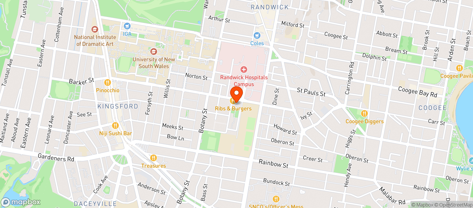 Map showing Sella Wine Store