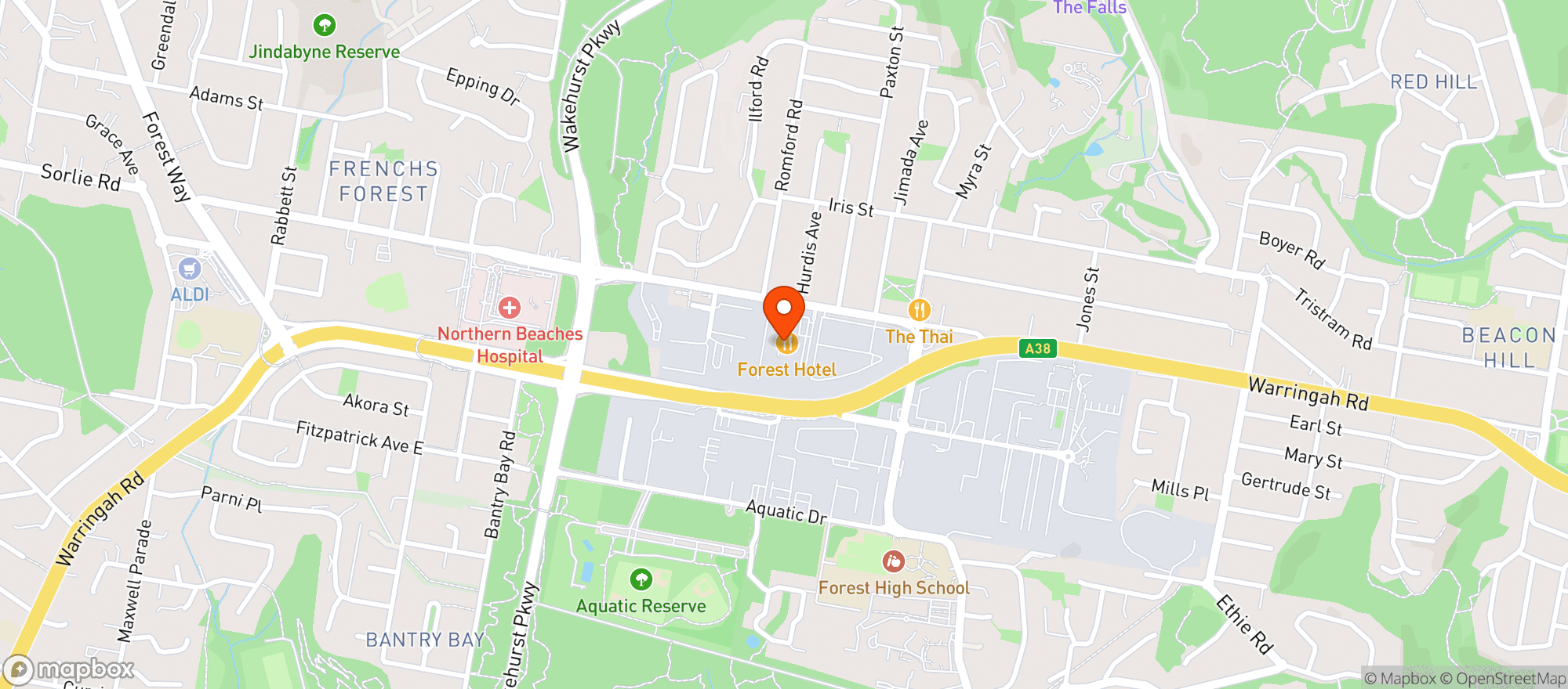 Map showing Dan Murphy's