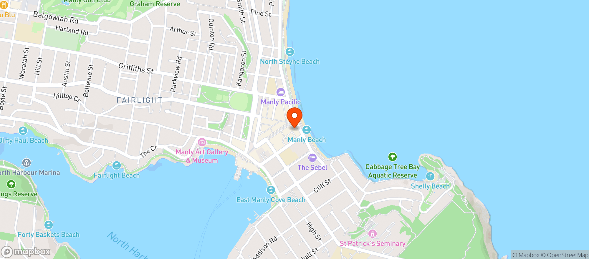 Map showing Alice Dumpling Bar