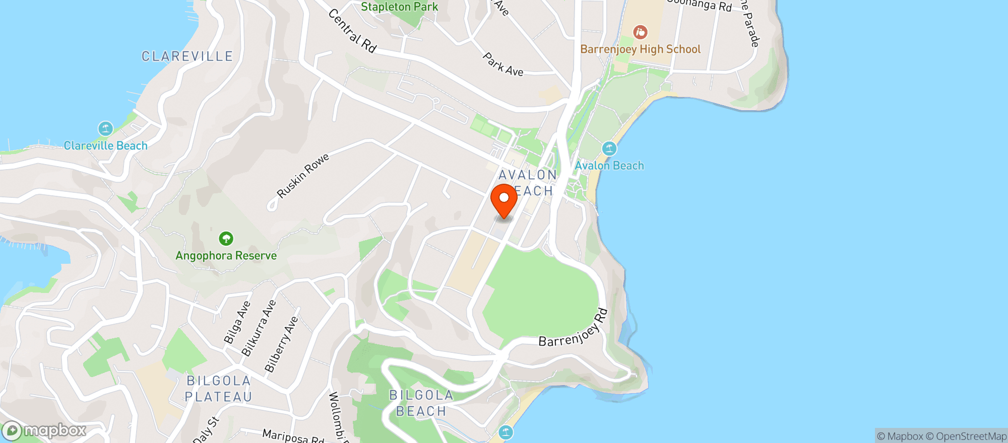 Map showing Liquorland Avalon (Cellars)
