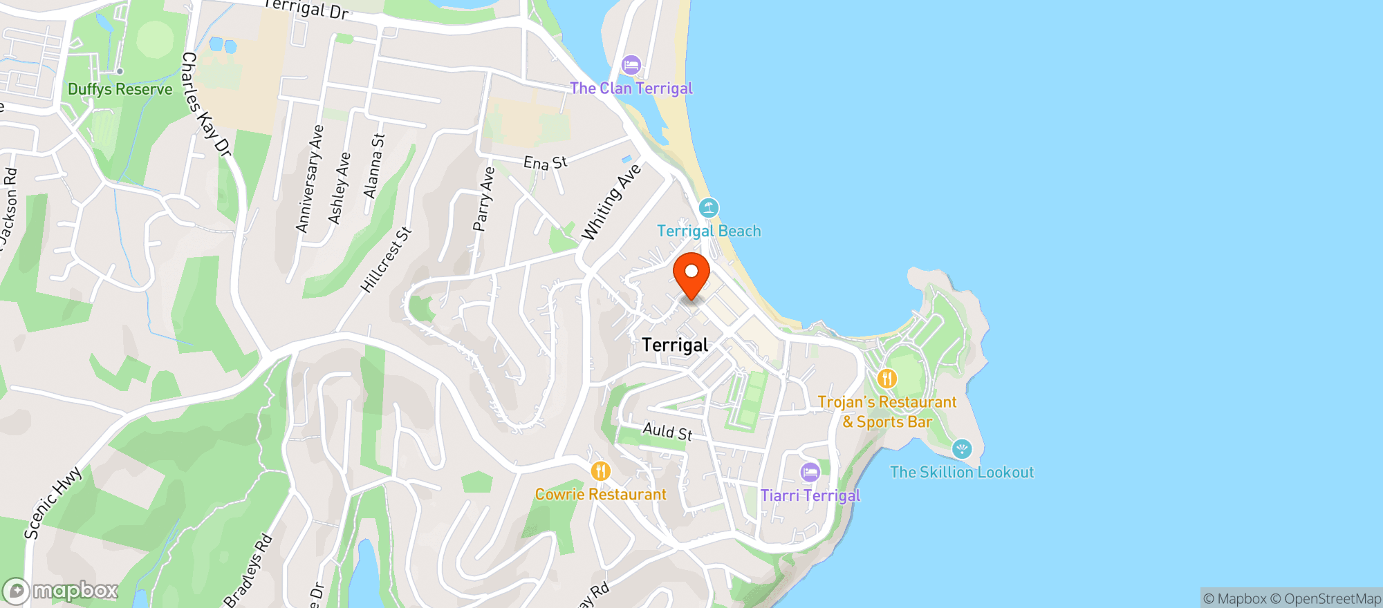 Map showing Void Bar