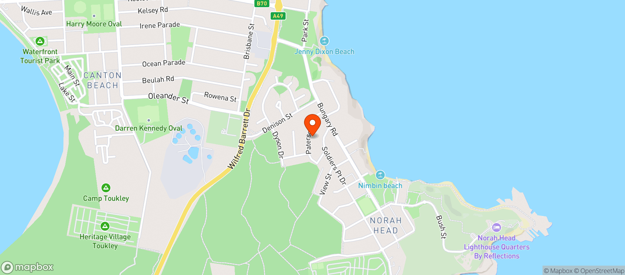 Map showing Liquorland Gorokan