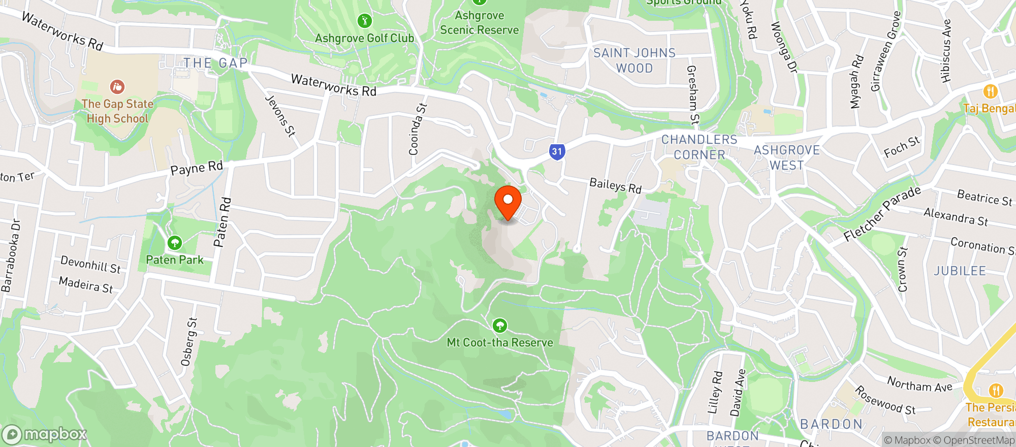 Map showing The Gap Dan Murphys