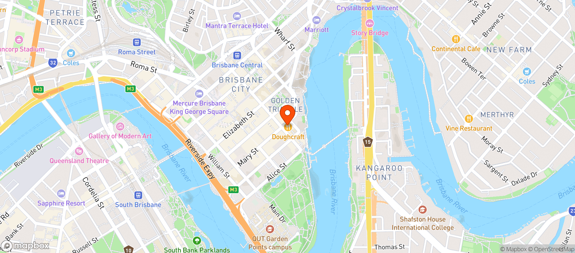 Map showing Leonard's Bar And Bistro