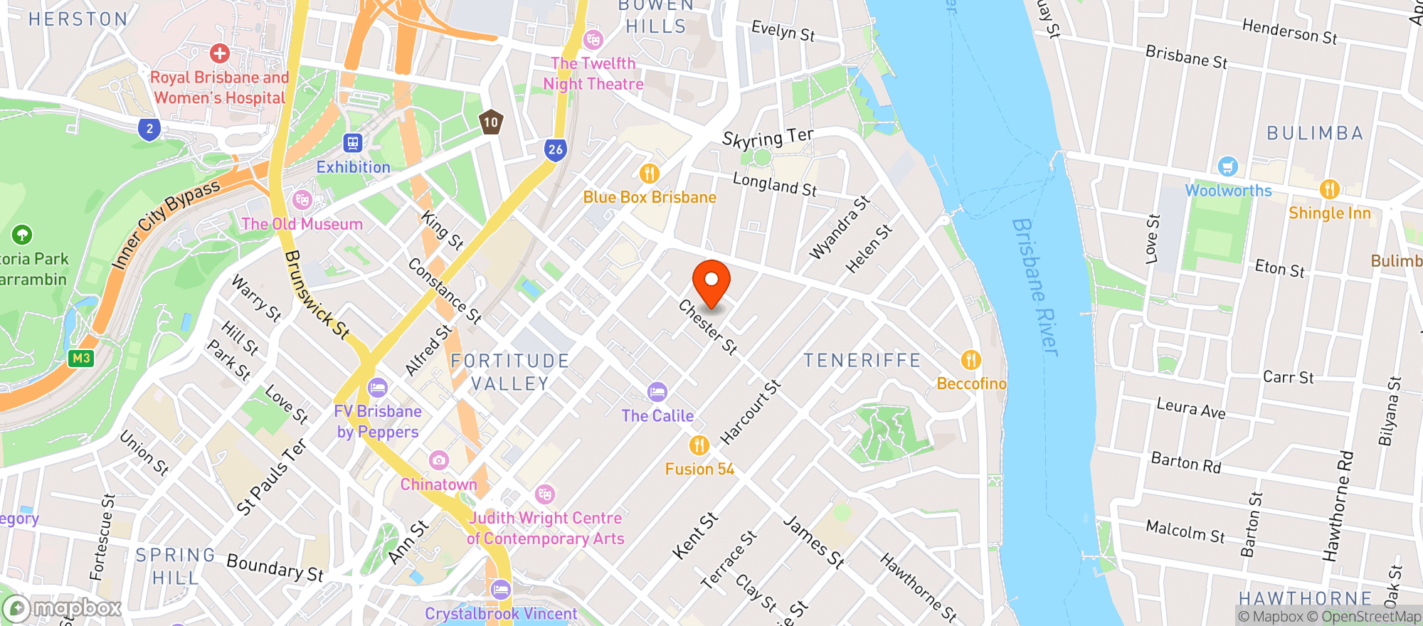 Map showing Newstead Dan Murphys