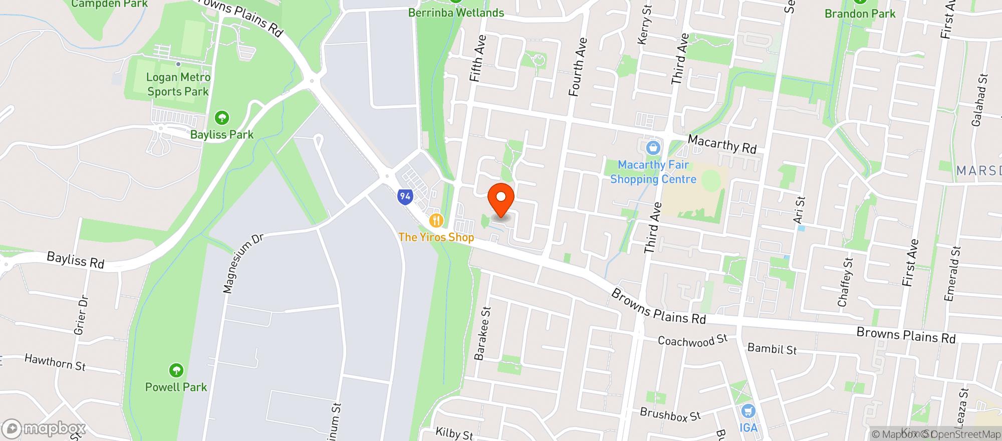Map showing Liquorland Marsden