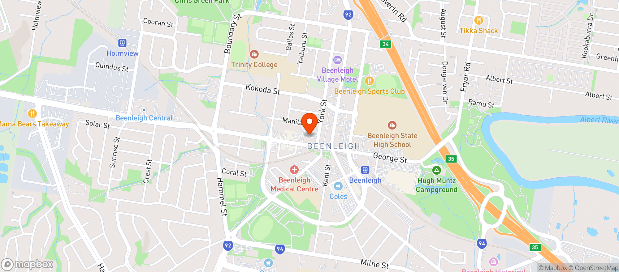 Map showing Beenleigh Dan Murphys