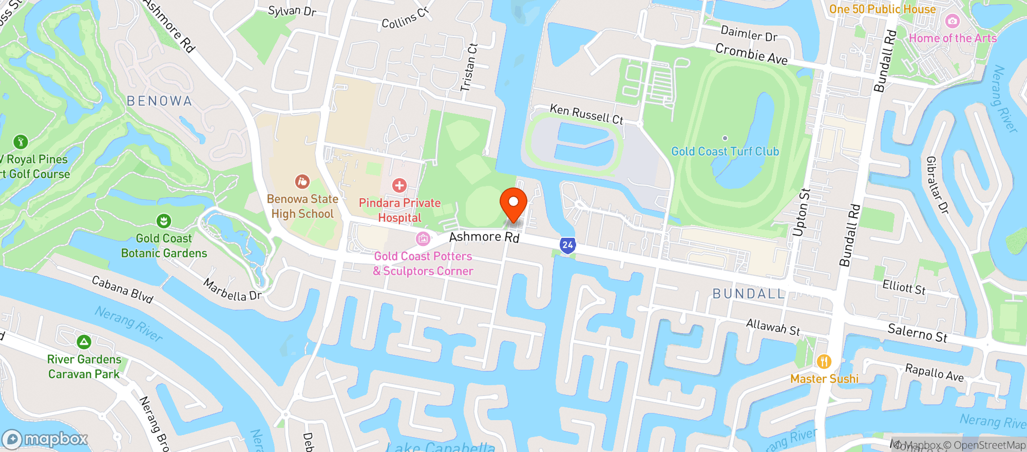 Map showing Benowa Dan Murphys