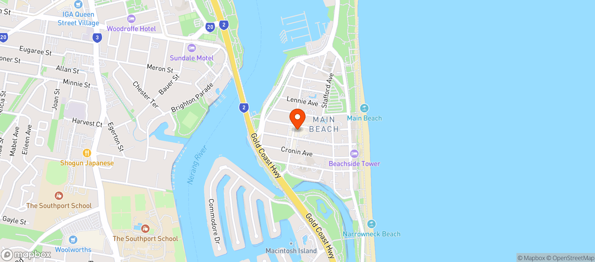 Map showing Tedder Ave The Cellar-BWS
