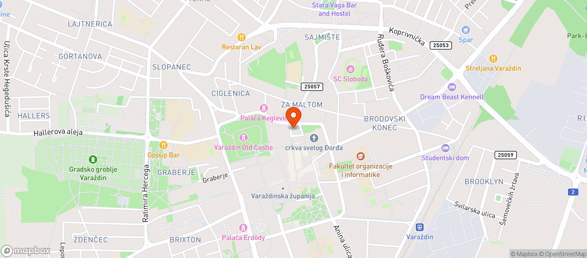 Map showing Banus Grill