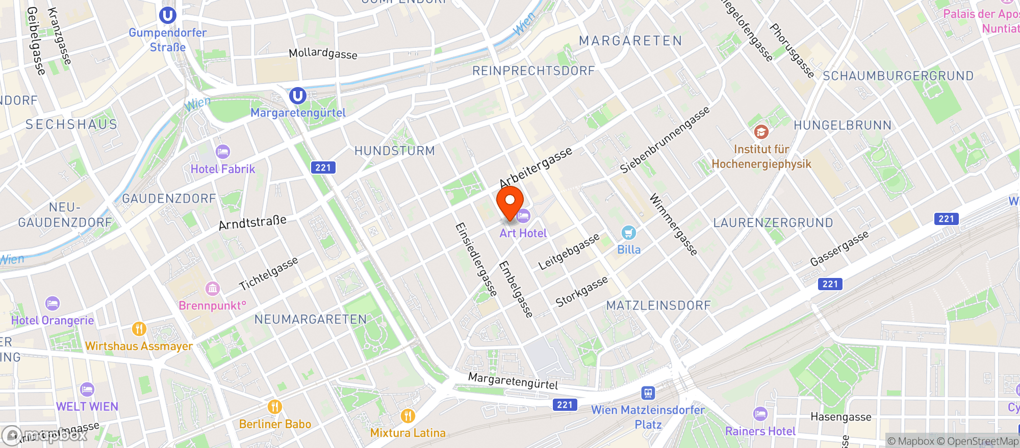 Map showing The O A - Beer Club