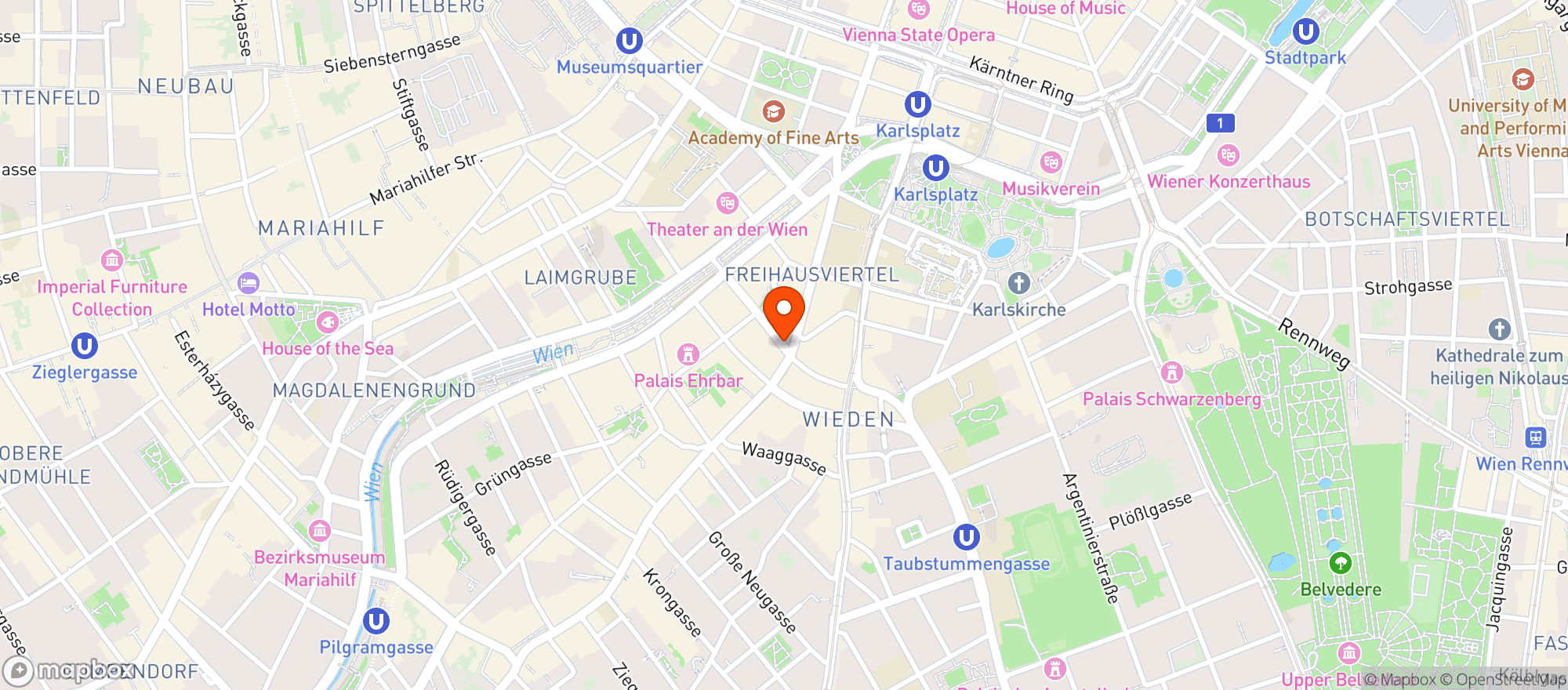 Map showing Johnny's Pub