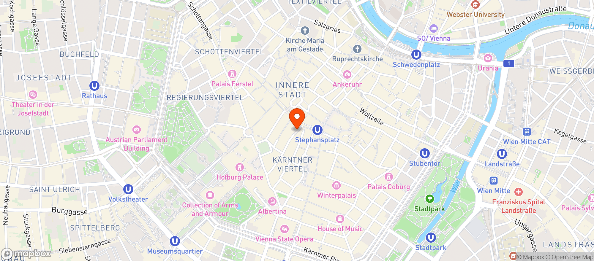 Map showing Reinthaler's Beisl