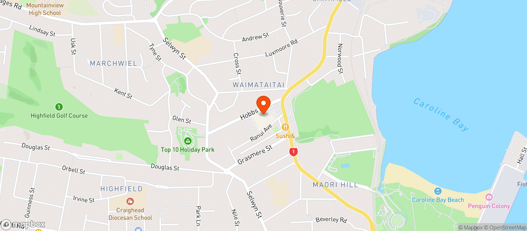 Map showing Pak'nsave