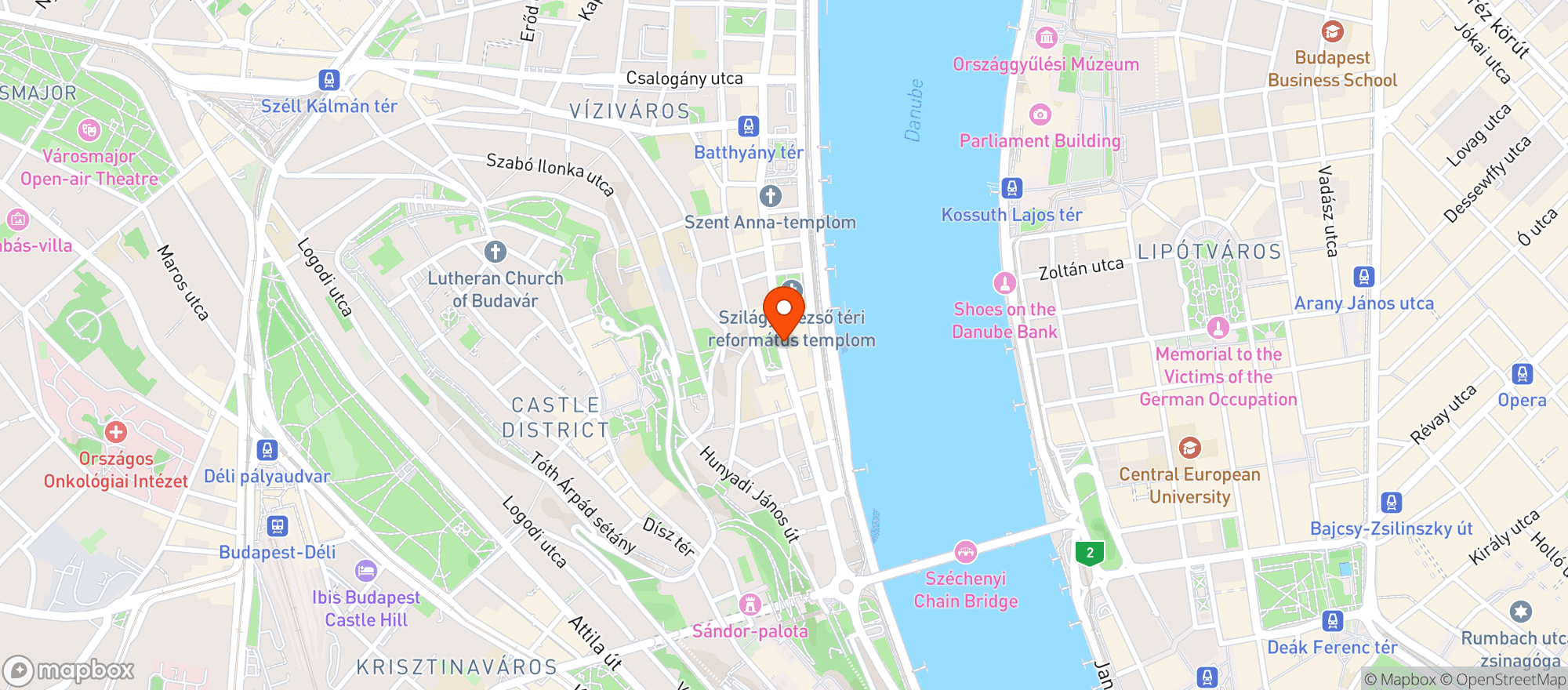 Map showing Corvin Gastropub