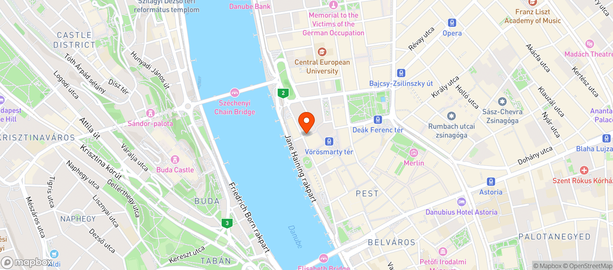Map showing Pizza EATaliano