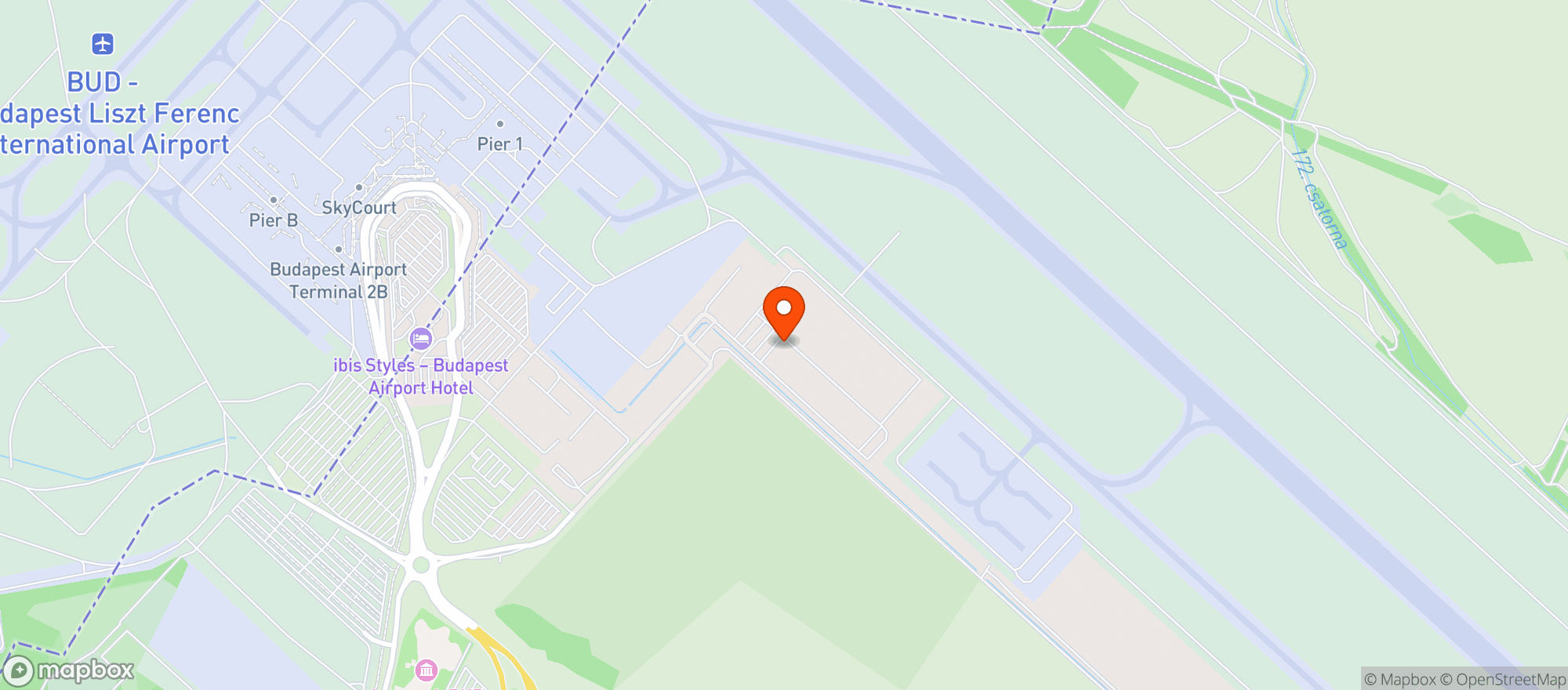 Map showing bud:bistro Cargo City