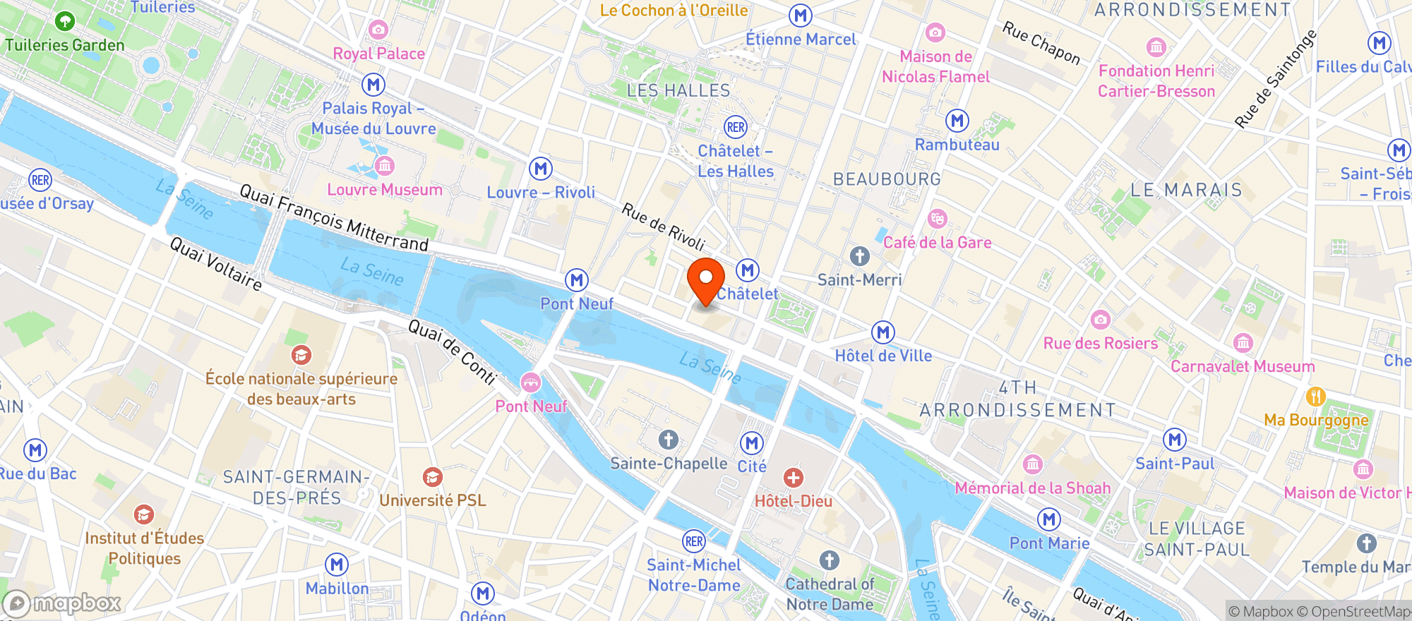 Map showing Le Dernier Bar Avant La Fin Du Monde