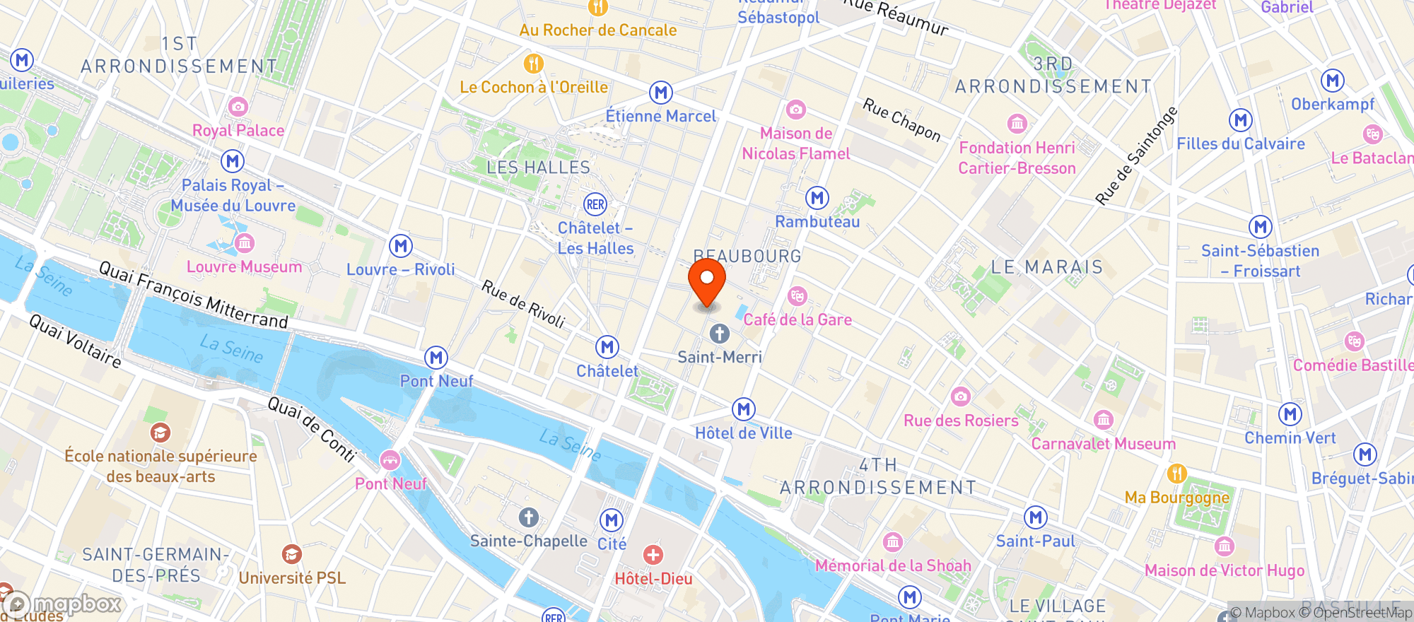 Map showing Veggie Lovers