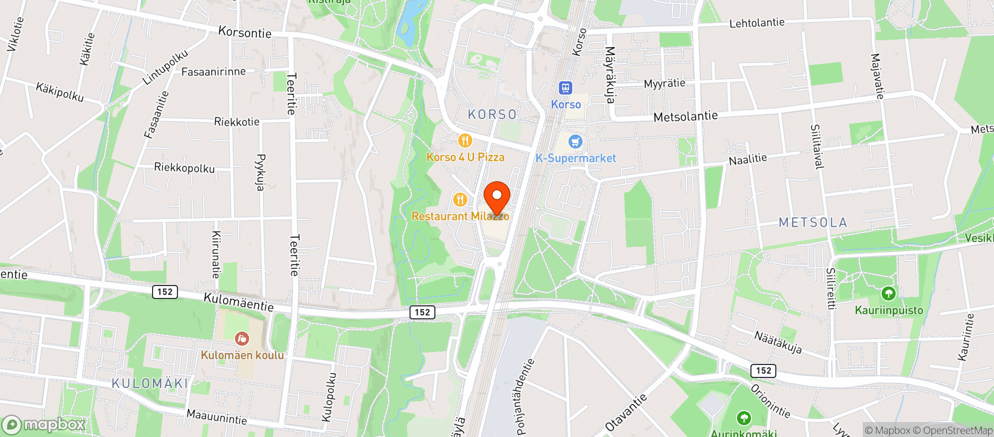 Map showing S-market