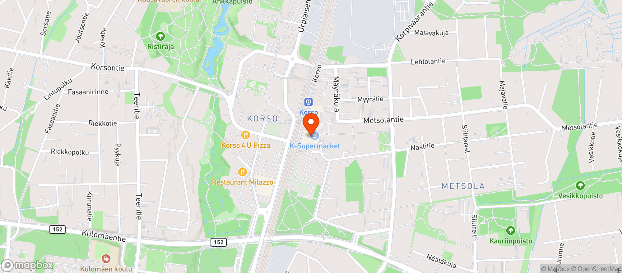 Map showing K-Supermarket