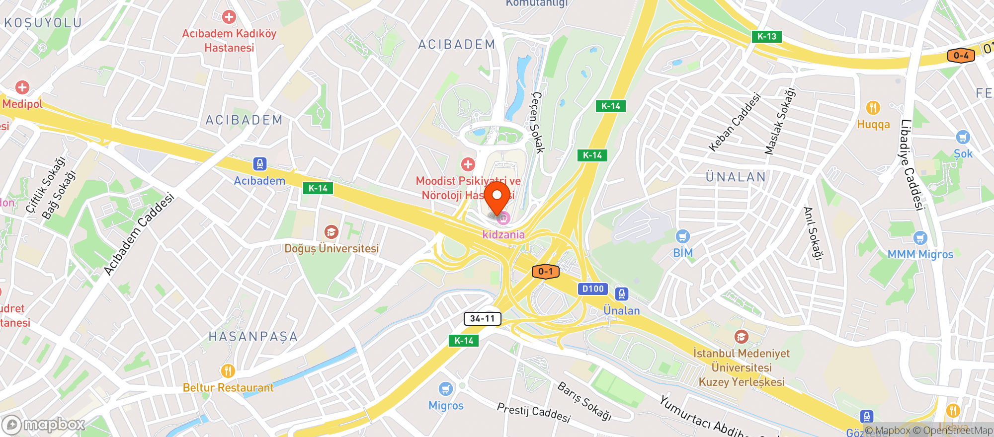 Map showing Macrocenter