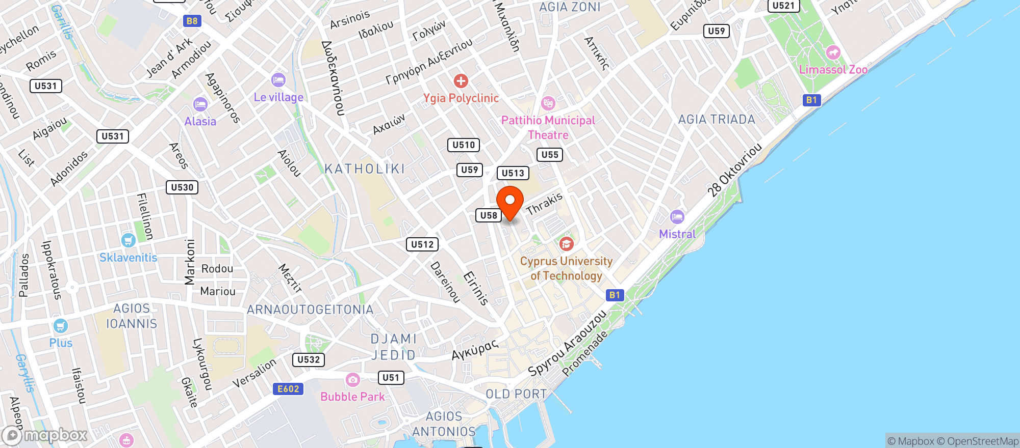 Map showing BeerGuru