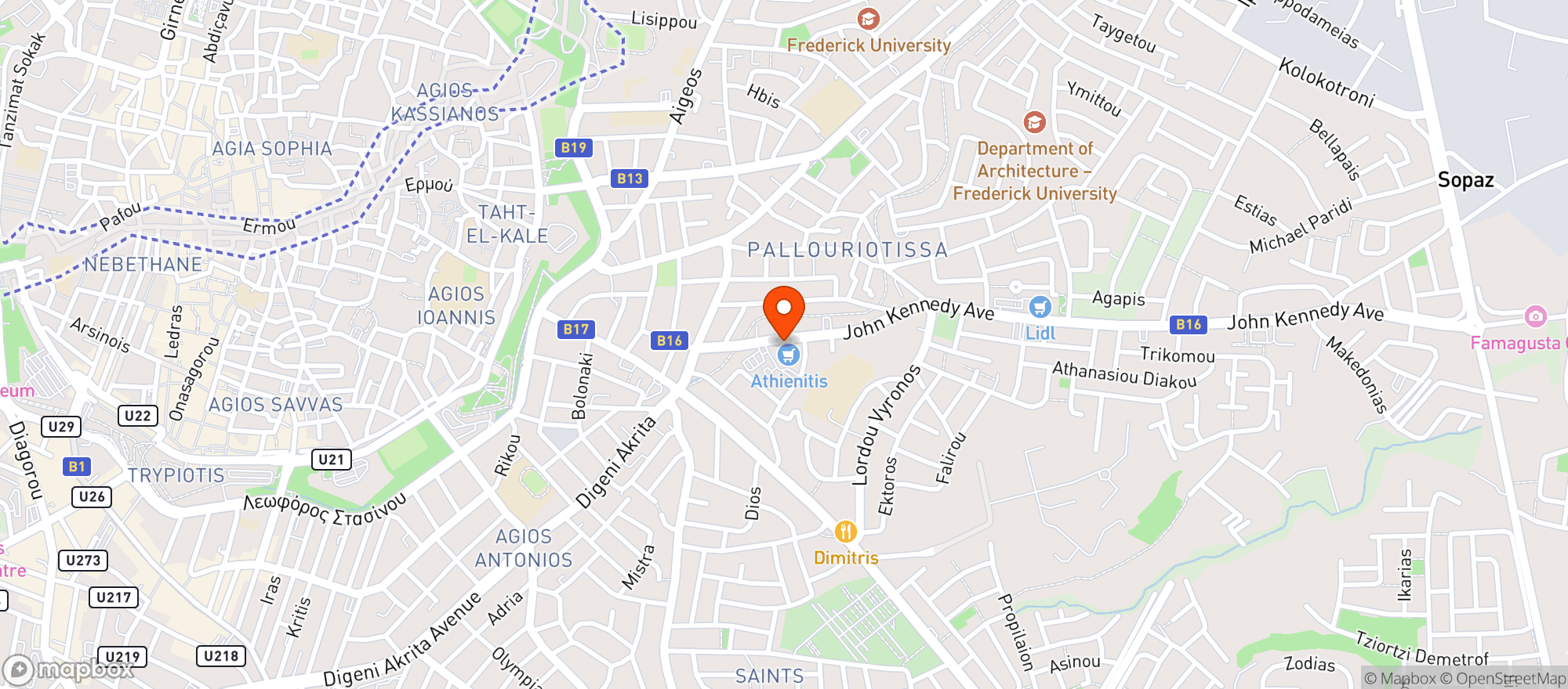 Map showing Athienitis (Αθηαινίτης)