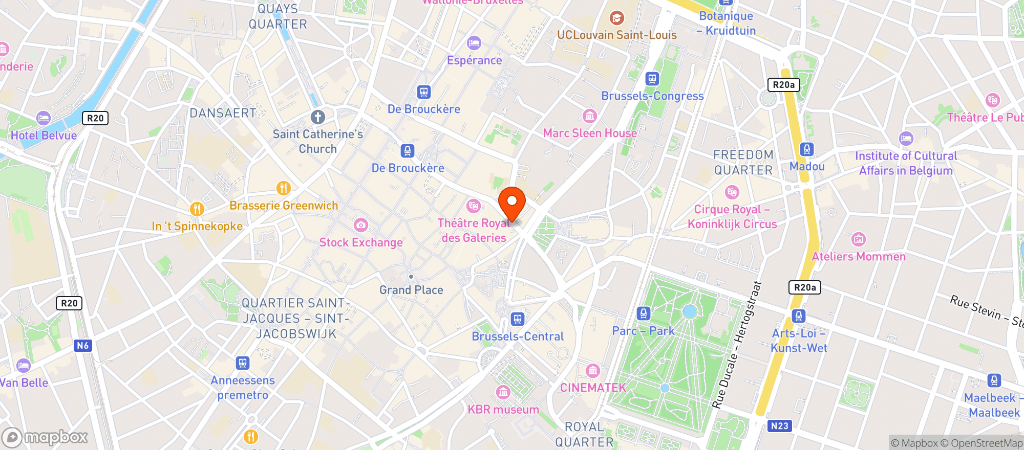 Map showing Arenberggebouw