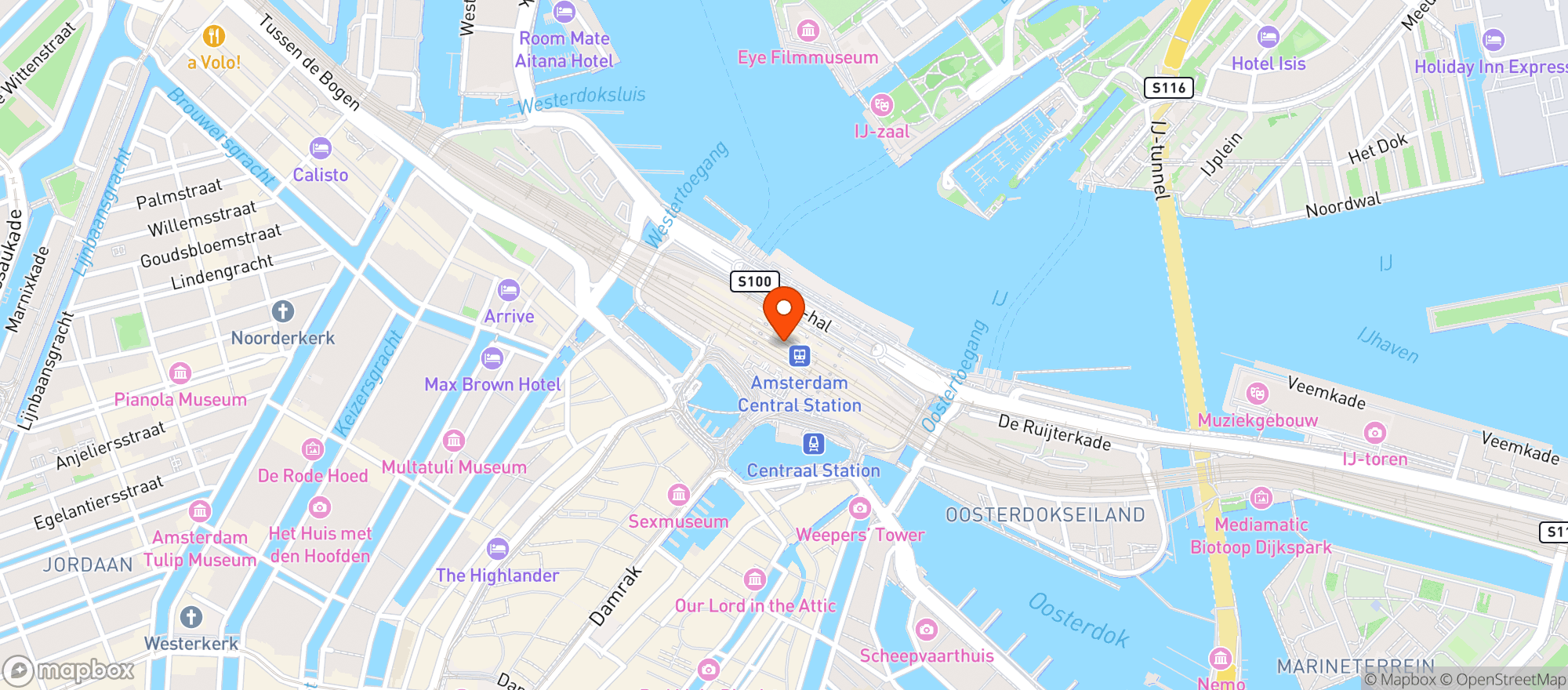 Map showing Spoor 7