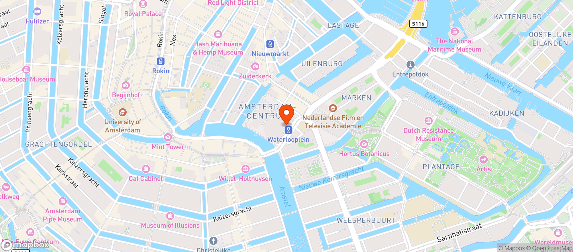 Map showing Sterk