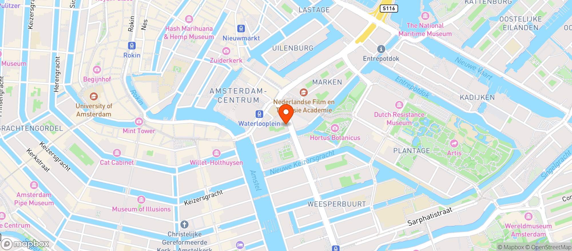Map showing Eetkunst Asmara