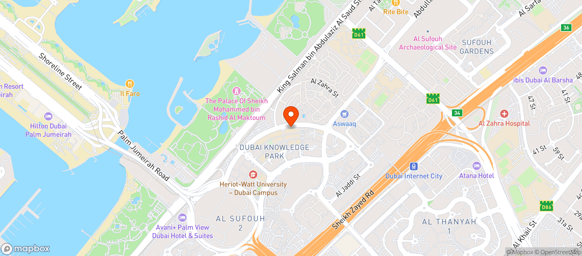 Map showing Sunset Beach