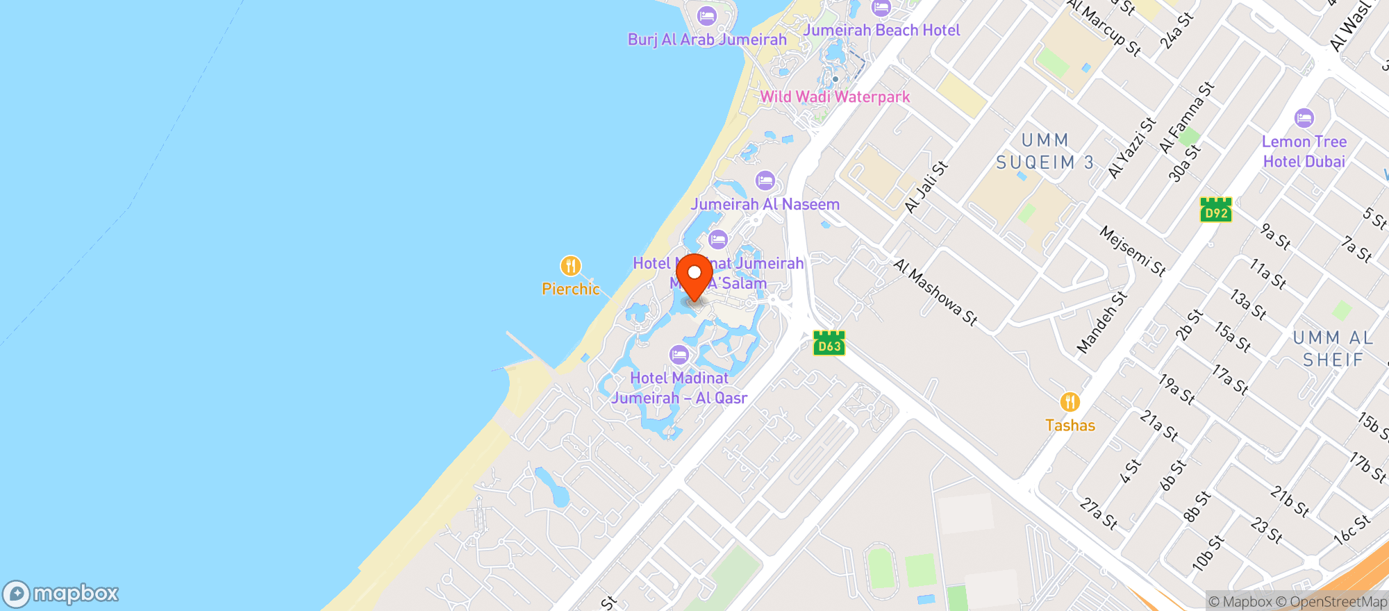 Map showing Belgian Beer Cafe
