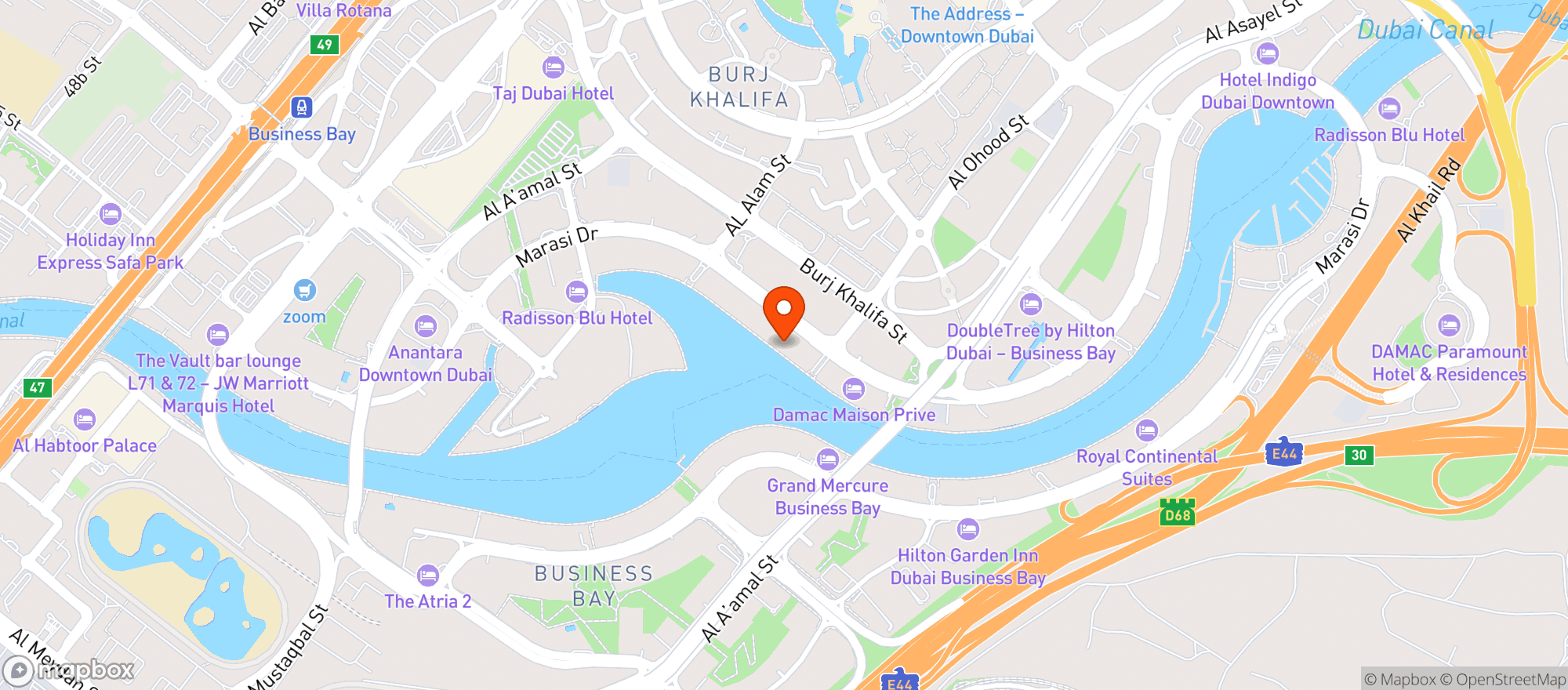 Map showing Basta!