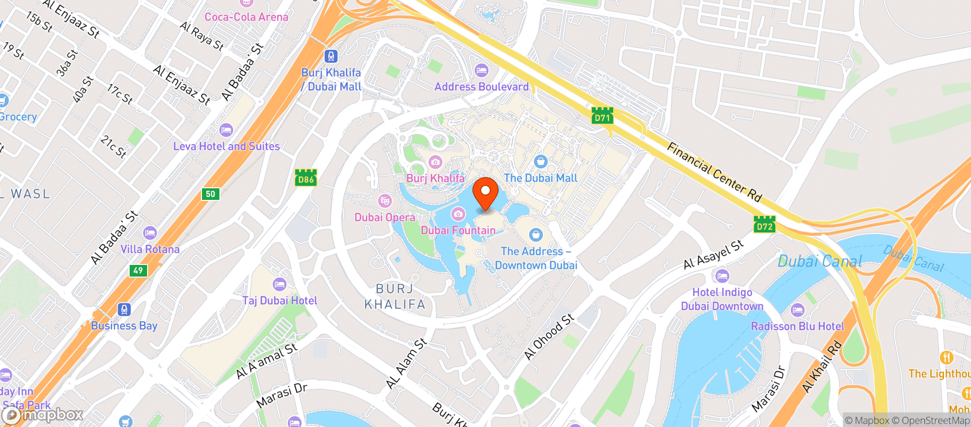 Map showing Time Out Market Dubai (تايم أوت ماركت دبي)