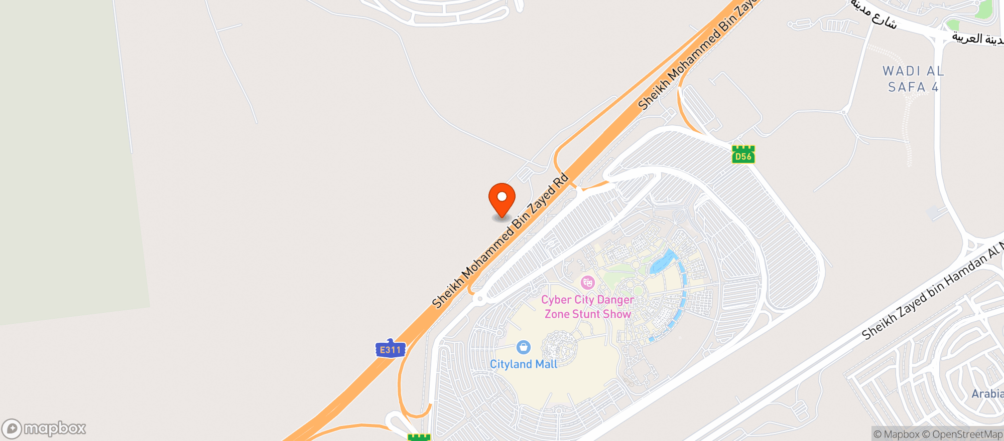 Map showing Carrefour Catfood Section